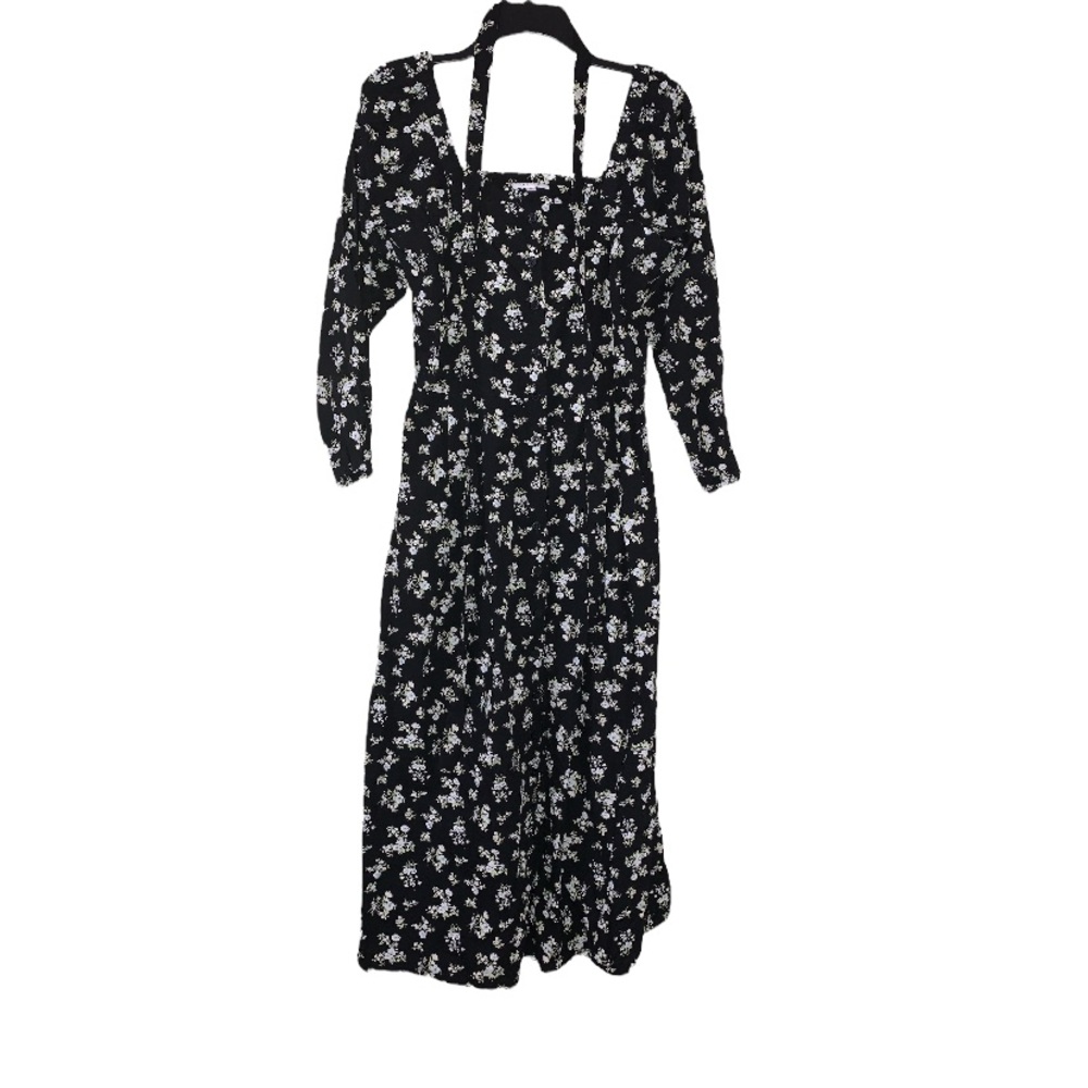 Sold Vetta Capsule The square neck floral midi dress - Picture 5 of 8